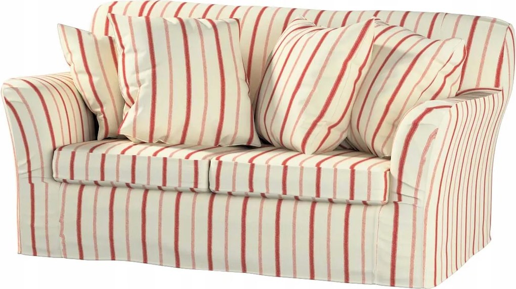 Dekoria Tomelilla 2 személyes kinyitható kanapé huzat Ikea piros