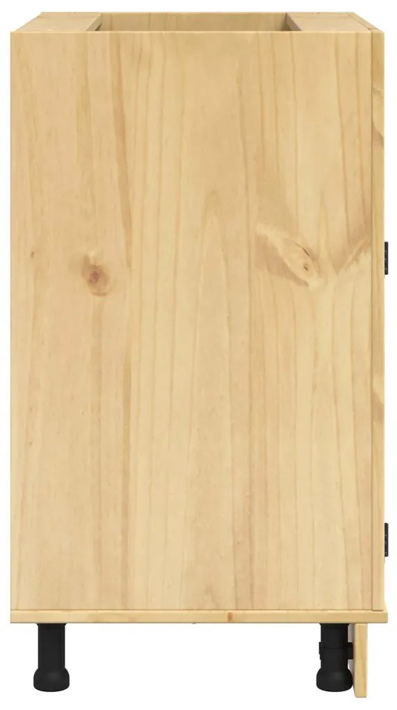 Cabinet fiókkal polcokkal Méz 60 x 46 x 81,5 cm Tömör fenyőfa