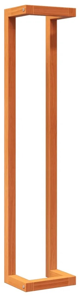 viaszbarna tömör fenyőfa törülközőtartó 23 x 18 x 110 cm