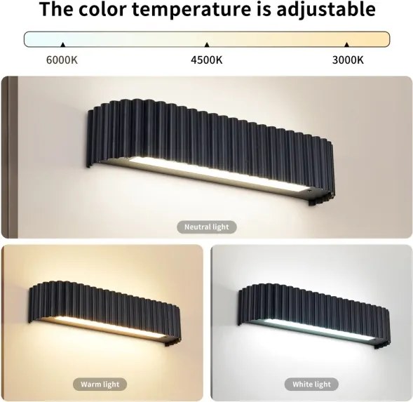 BRILAGI - fényerőszabályozható LED fali lámpa FALCON MODERN LED/14W/230V 40 cm fekete + távirányító