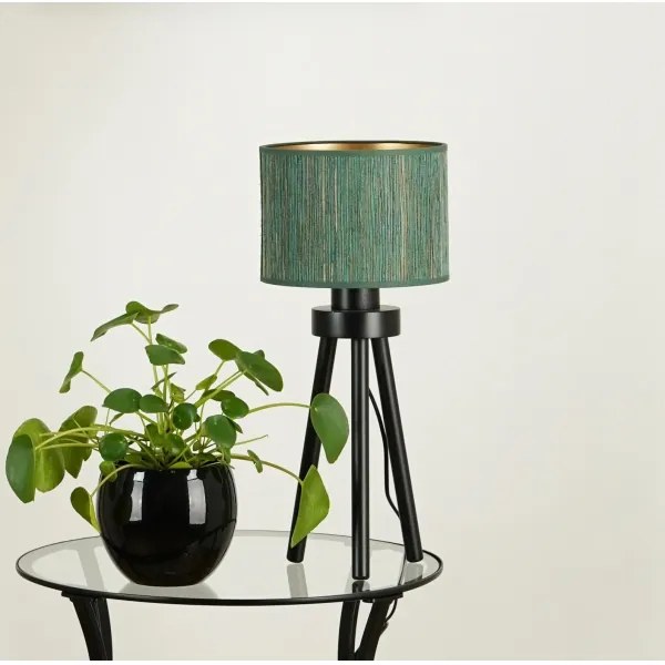 Brilagi - Boston Roller asztali lámpa 1xE27/15W/230V zöld/arany