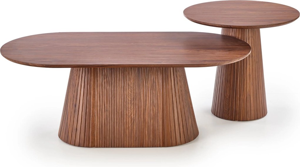 Stellis kerek dohányzóasztal 60 cm - dió