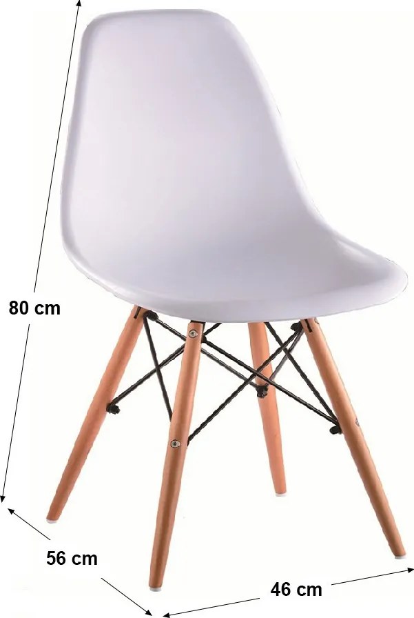 DIDIER III NEW modern 80cm étkezőgarnitúra 4 étkezőszékkel N