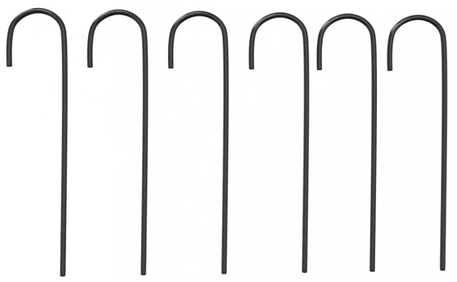 fekete acél kerti boltív Ø180 x 255 cm