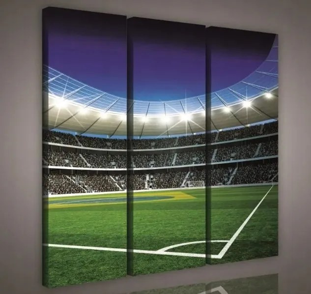 Vászonkép 90x80 Stadion foci mérkőzés lelátók szurkolók sport izgalmak hangulat