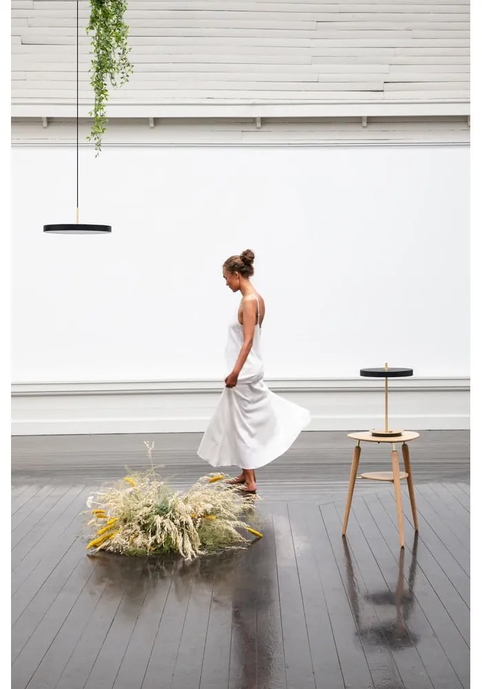 Fekete LED függőlámpa fém búrával ø 31 cm Asteria Mini – UMAGE