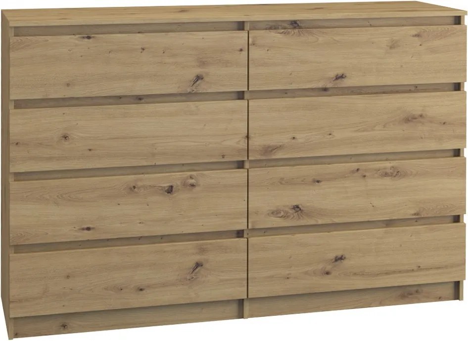 M8 140 komód, tölgy