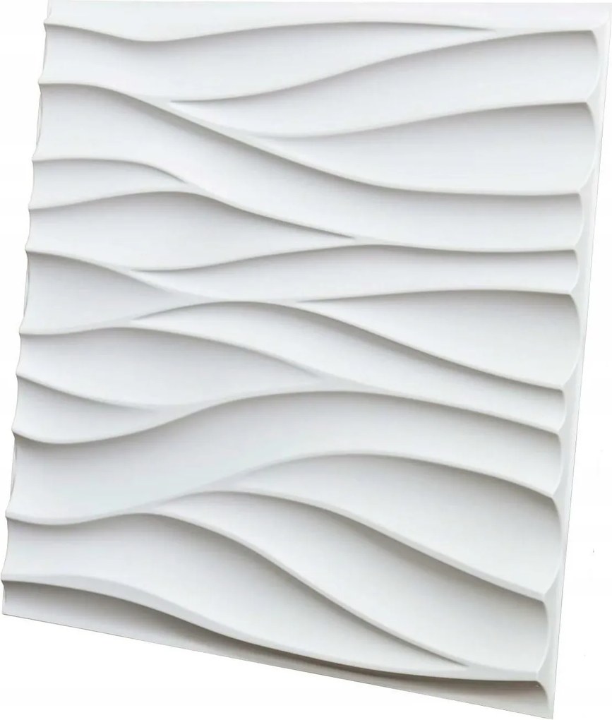 Dekorációs panel Pvc 50 x 50 cm 12 db hullámos