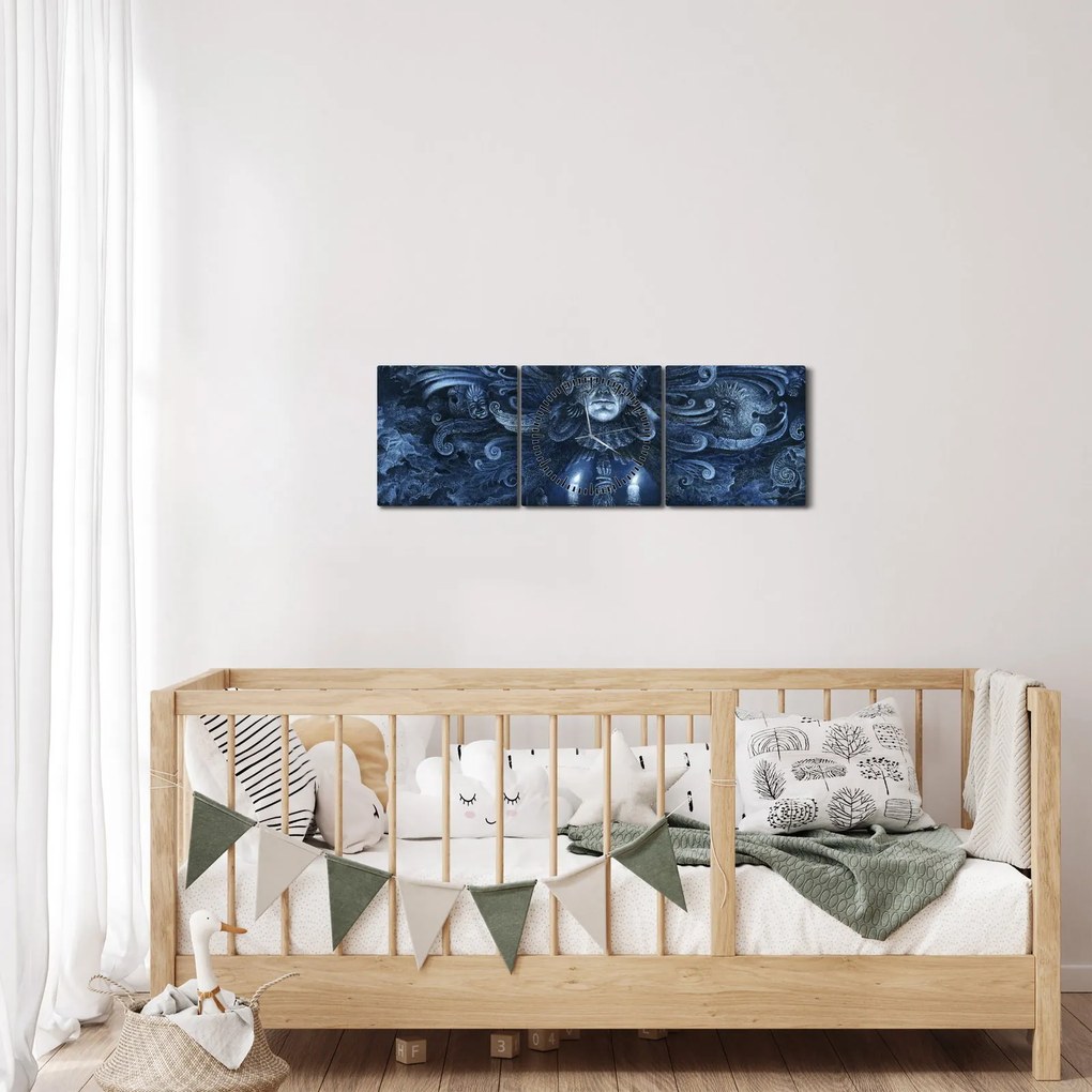 Kép - sötét barokk (órával) (90x30 cm)