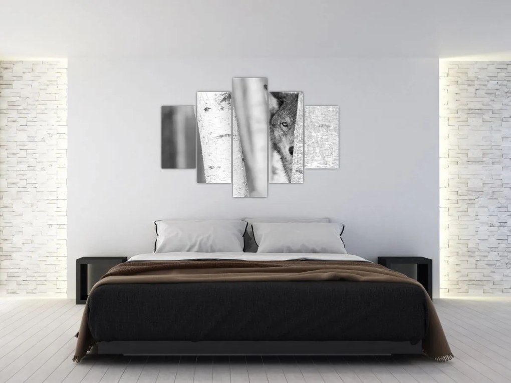 Kép - Farkas az erdőben (150x105 cm)