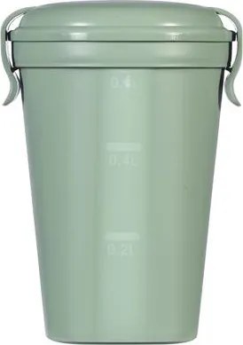 Ételtartó pohár, 600ml, műanyag, CURVER, Lunch&Go, zöld (KHMU233)