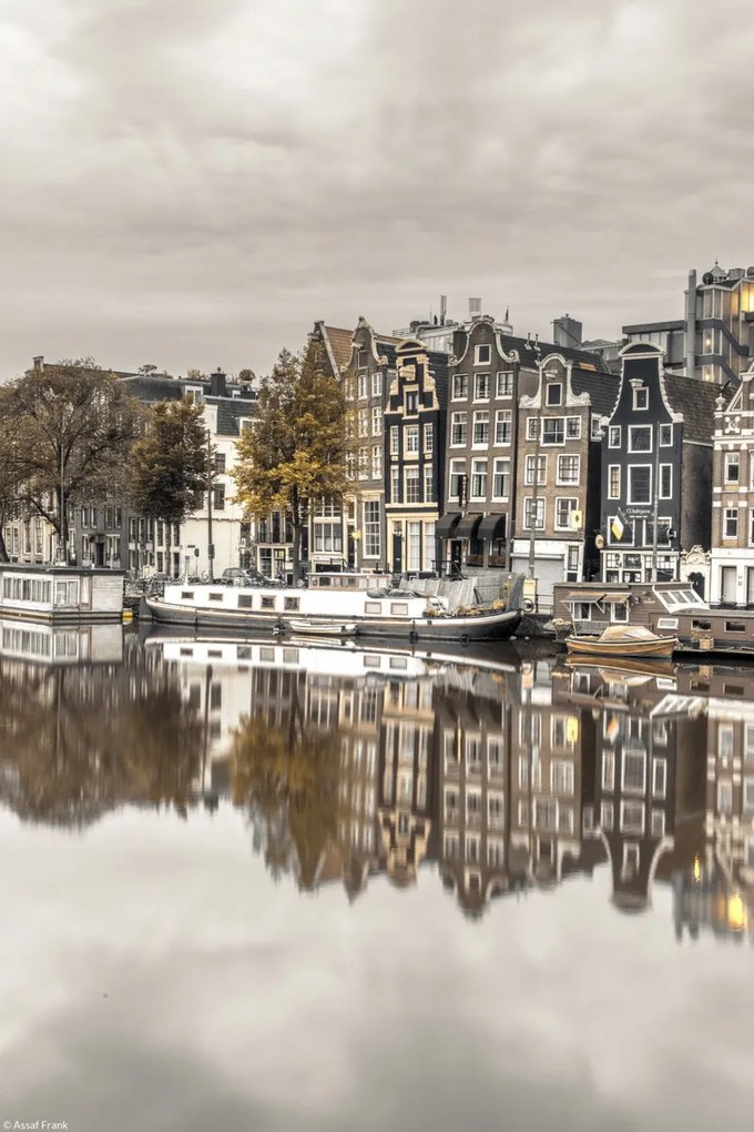 Poszter 20x30cm Csatorna Amszterdam városon keresztül 3, Assaf Frank