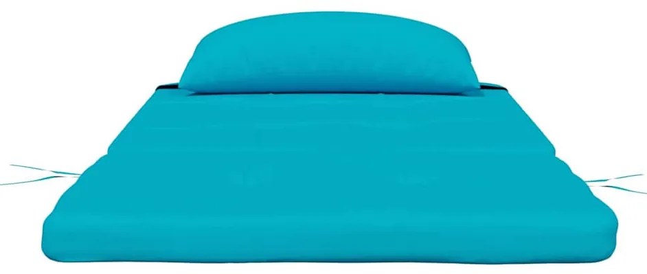 Székpárna párnával 2 pcs Türkiz 58 x 77 x 4.5 cm Oxford szövet