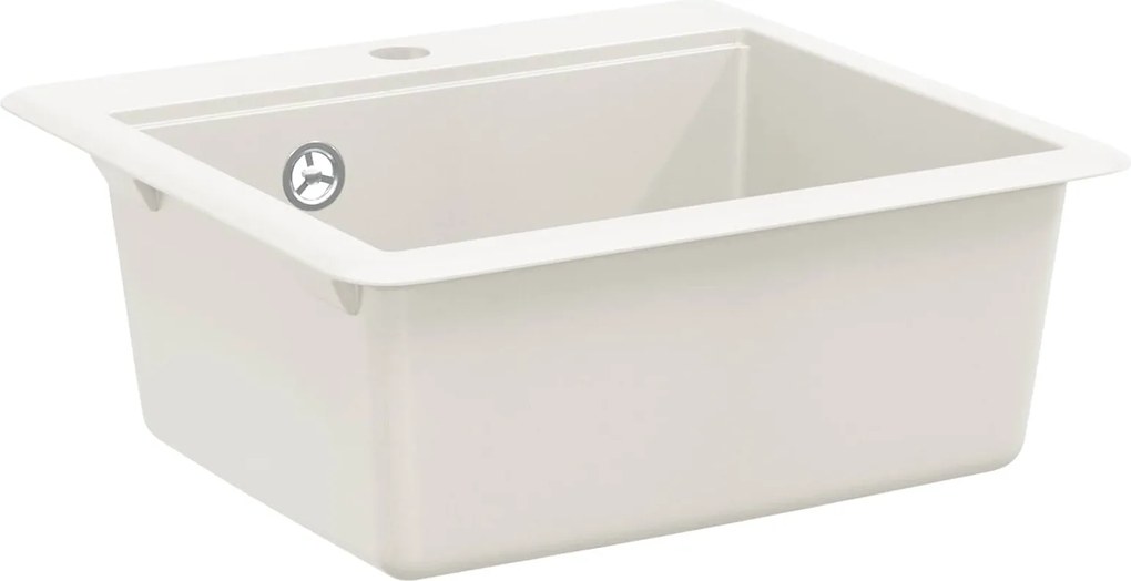 vidaXL Mosogató Fehér 470 x 440 mm Gránit