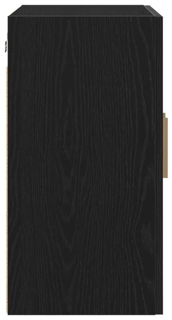 Fekete Áfonyás Fali Szekrény - 60x30x60 cm, Műszálas Fából Készült