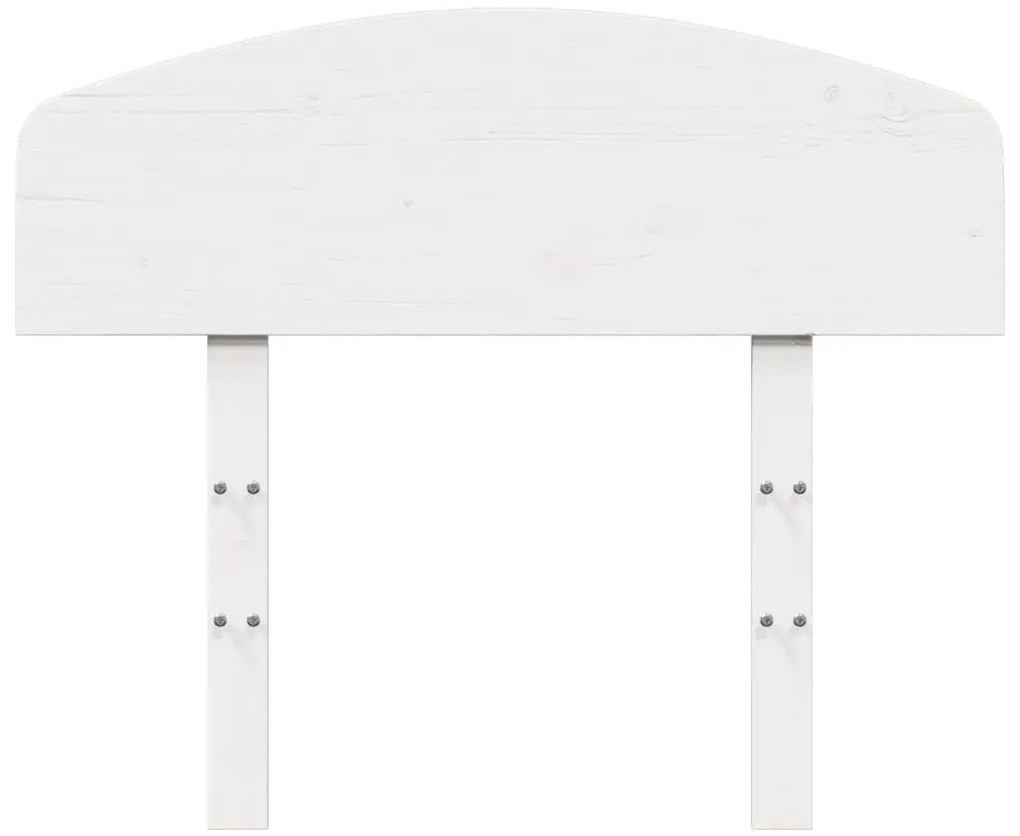 fehér tömör fenyőfa fejtámla 90 cm