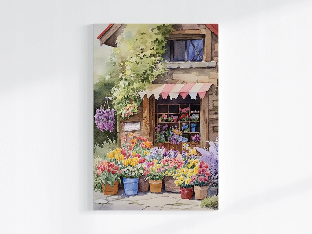 Poszter Bolt Virágüzlet Virágok Kert Tavasz Nyár 80x120