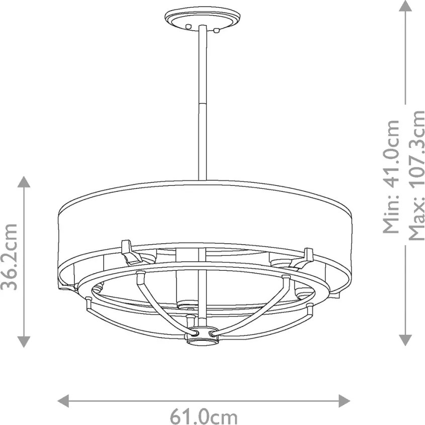 Kichler SALDANA KL-SALDANA5 Csillár 5x40W/G9