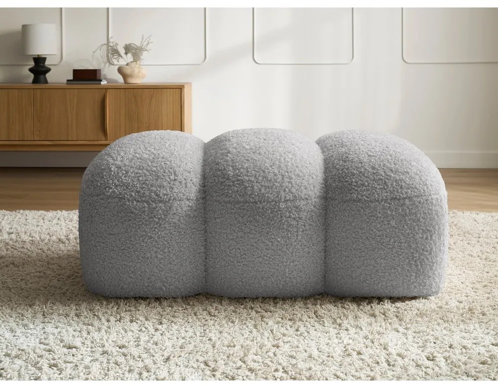 Világosszürke buklé lábtartó Hippolyte – Bobochic Paris