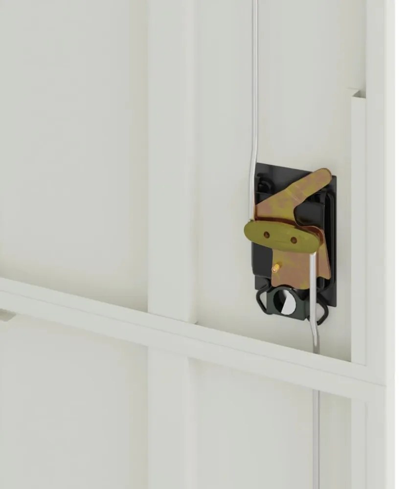 világosszürke acél irattartó szekrény 90x40x200 cm