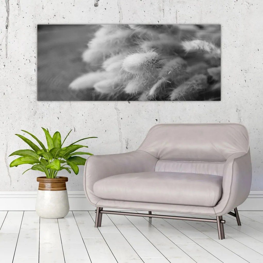 Kép - nyúlfarknyi fű az asztalon (120x50 cm)