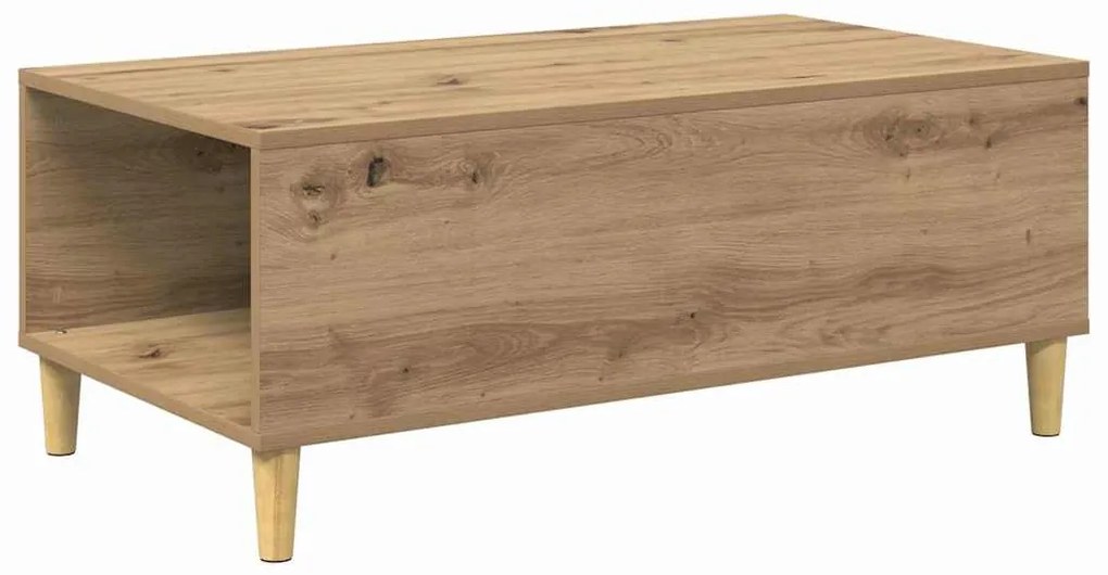 vidaXL Dohányzóasztal fiókkal Artisan tölgy 90 x 50 x 35 cm Faanyag