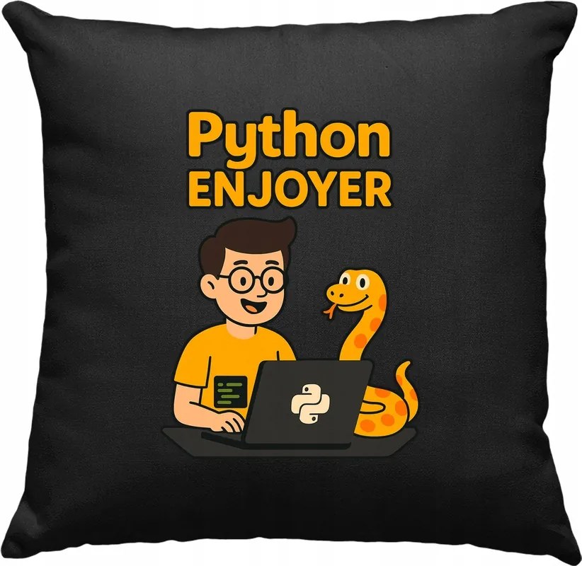 Python Enjoyer párna programozóknak, fekete