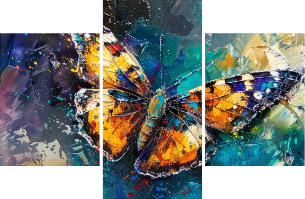 Kép - Pillangó, olajfestmény (90x60 cm)