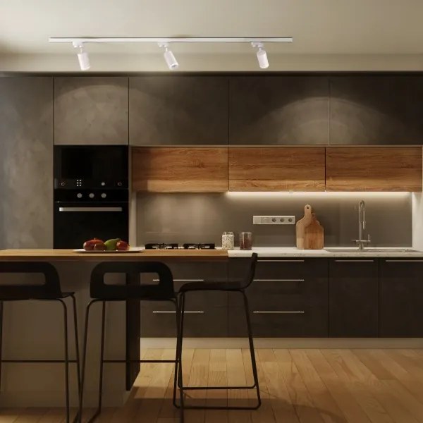 Spotlámpa sínrendszerhez PÁRIZS 3xGU10/10W/230V + 1 m sín rendszer