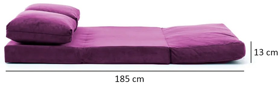 Taida Purple kinyitható kanapé