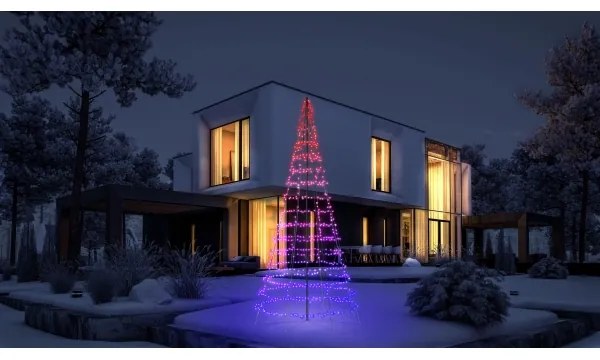 Twinkly TWP01KSPP-BEU - LED RGBW kültéri karácsonyfa TREE 1000xLED IP44 Wi-Fi