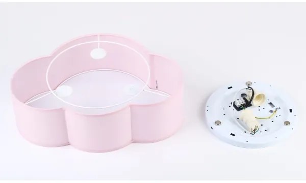 Brilagi - Gyermek mennyezeti lámpa NIMBUS MINI 2xE27/15W/230V 31x43 cm rózsaszín