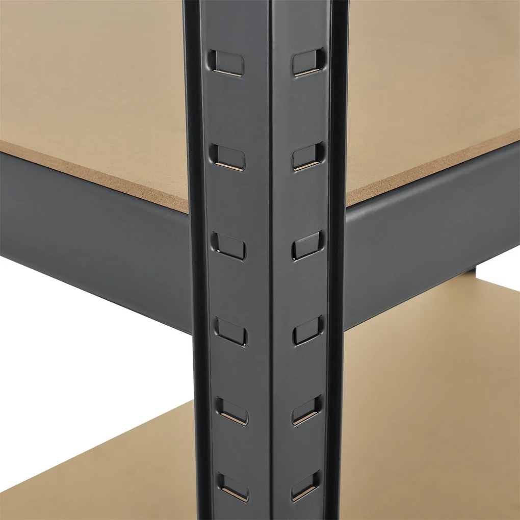 Juskys Polc 200x100x60 cm - szürke