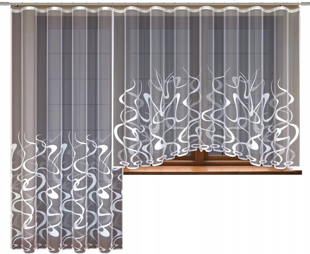 2 db-os függöny szett 21998 150x240cm 300x160cm (szalaggal) lengyel gyártmány