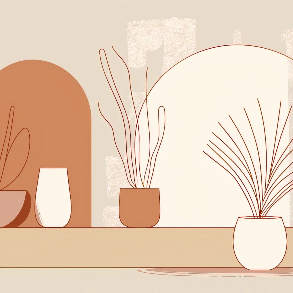 Poszter 70x70cm Növények kilátása