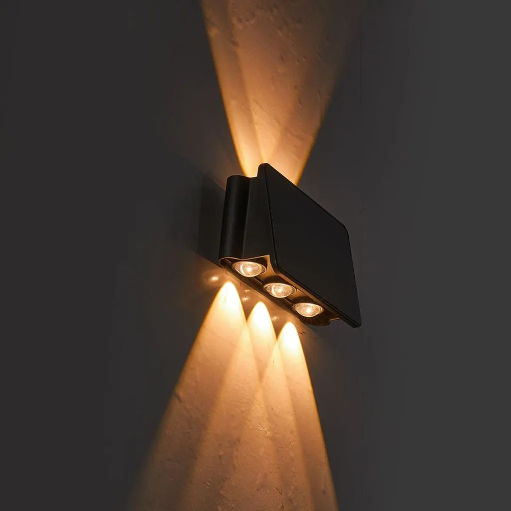 EKO LIGHT EKO9099 ALF Modern Kültéri Fali Lámpa Fekete LED IP54