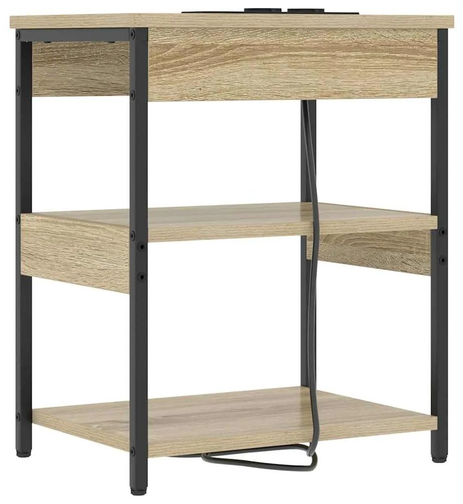 Éjjeli Szekrények 2 pcs sonoma tölgy 41 x 31 x 51 cm Faanyag