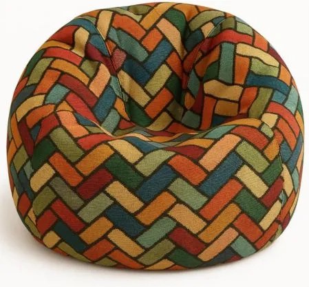 Színes összefonódás XL méretű babzsákfotel