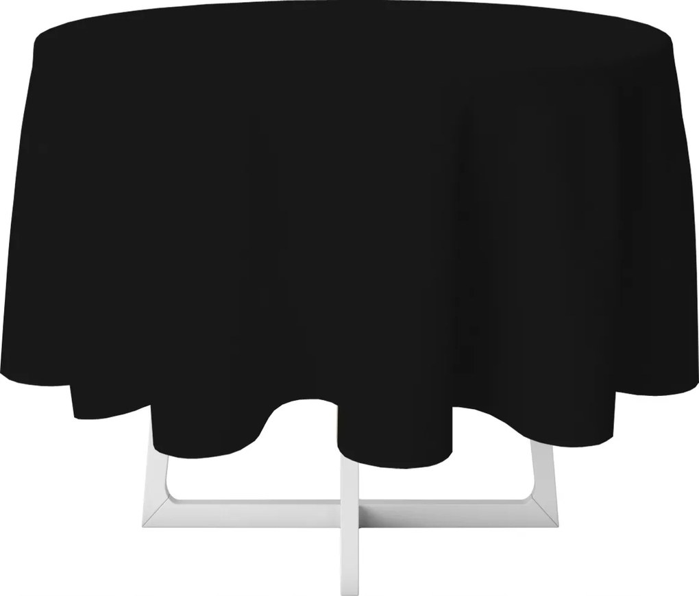 Abrosz Dekoratív Kör 140 Sima Fekete