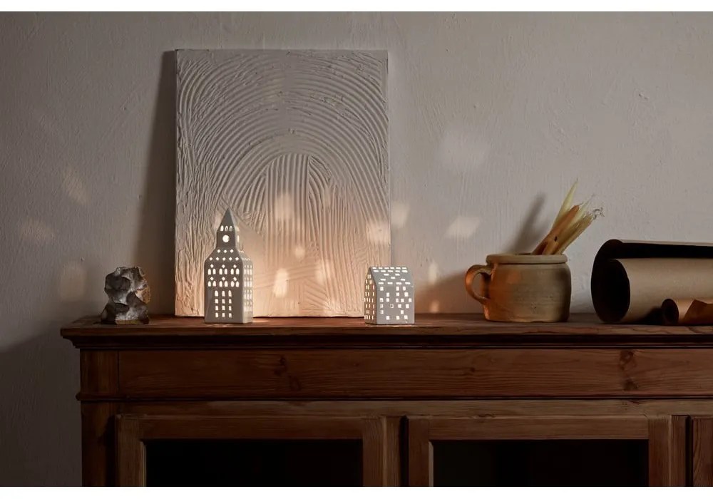 Kerámia gyertyatartó teamécseshez Urbania Lighthouse Church Tower – Kähler Design