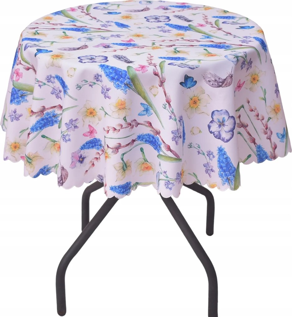 Abrosz Foltálló Kerek Tavaszi Árvácska 160 CM