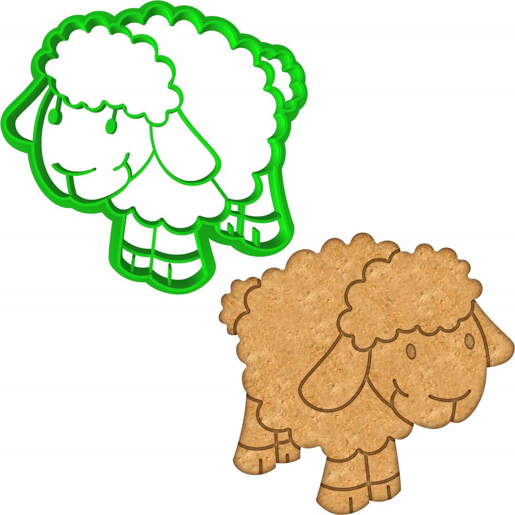 Húsvéti Forma Mézeskalács lyukasztó Húsvéti Bárány 8cm