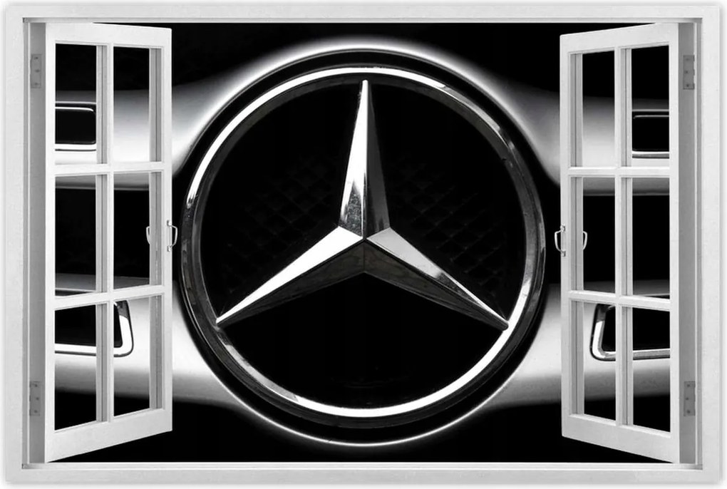 Poszterek 120x80 Mercedes Fekete-fehér Bw