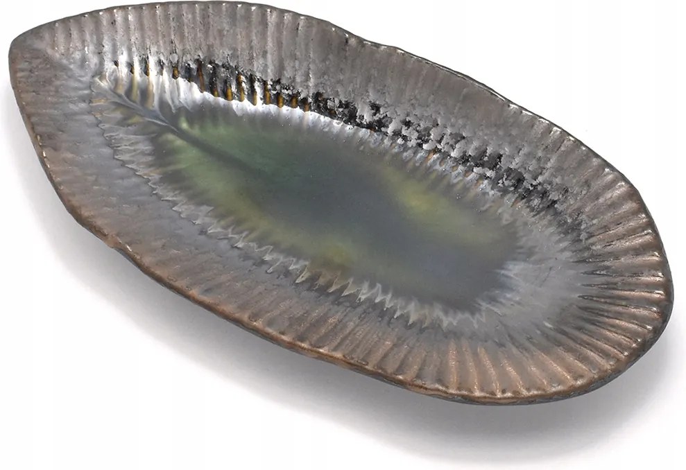 Japán hosszú tányér, sushi tál Koi ha