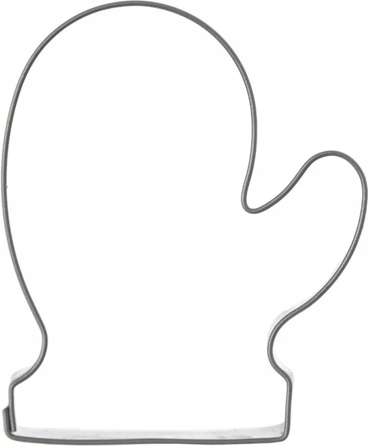 Mézeskalács Lyukasztó Forma Acél Karácsonyi Kesztyű 5,5