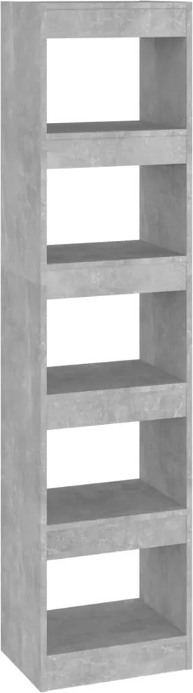 vidaXL betonszürke térelválasztó könyvszekrény 40 x 30 x 166 cm
