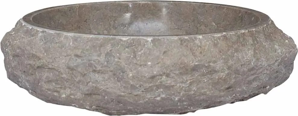 vidaXL szürke márvány mosdókagyló Ø40 x 12 cm