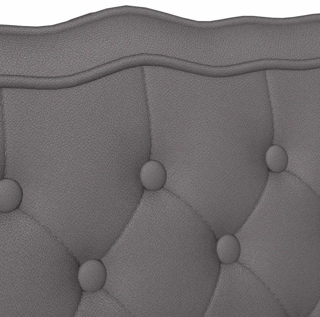 Chesterfield Pad Szürke 119.5 x 64.5 x 75 cm Műbőr