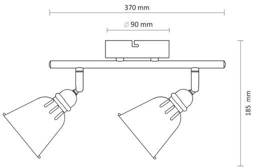 Spotlámpa FIONA 2xE14/8W/230V