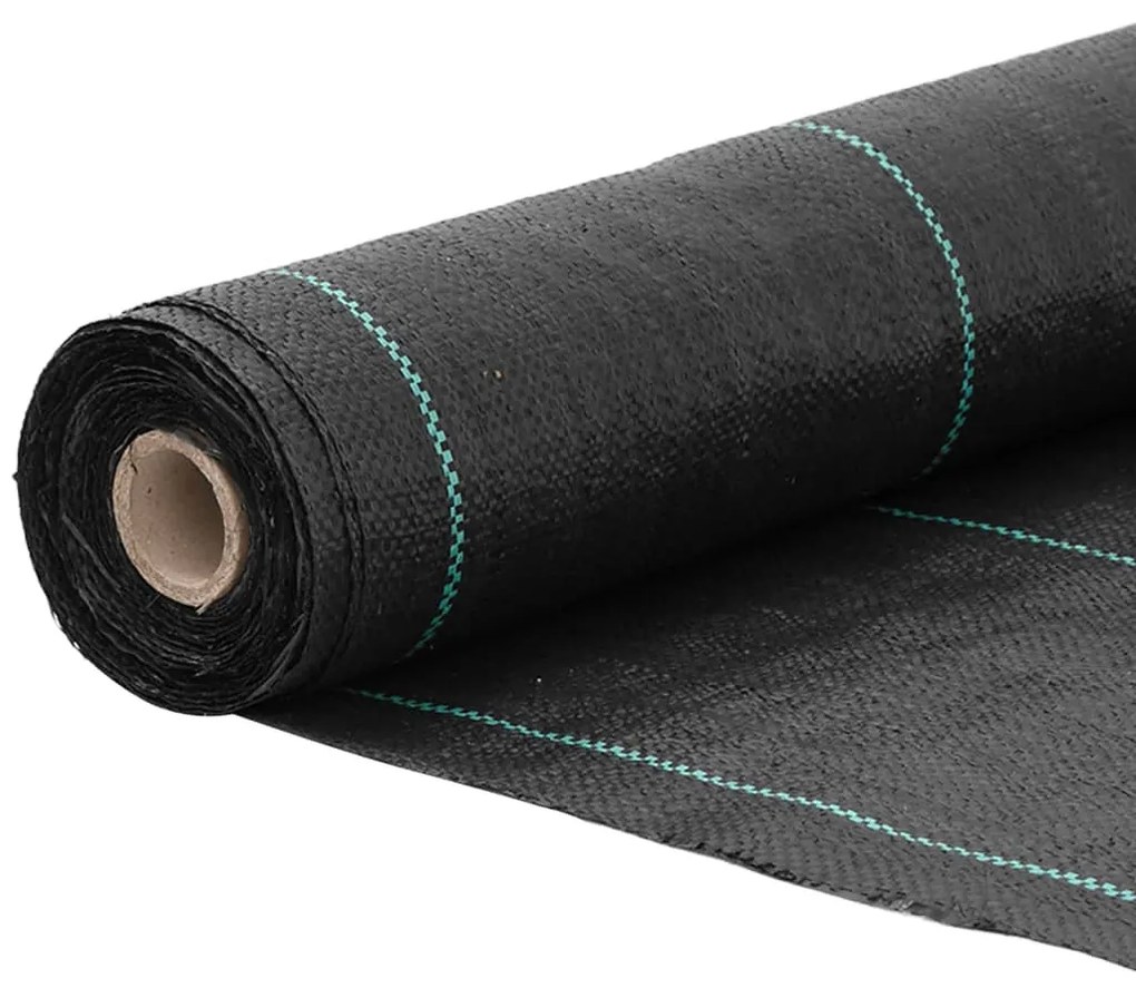 Fekete PP talajtakaró membrán 1,5x150 m